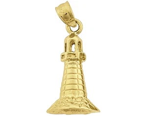 Dije faro 3D oro 14K - Imagen 1 de 6