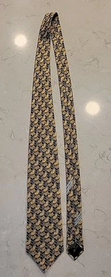 Corbata Ermenegildo Zegna Arte Abstracto Geométrica Tejida 100% Seda Italia  Foto 1 de 4