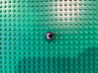 Lego Motorycle casco - peral gris oscuro cas495 Foto 1 de 2