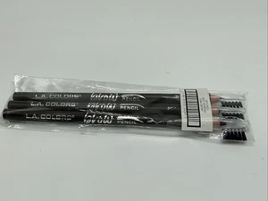 3 PACK - L.A. COLORS On Point Brow Pencil with Cap 0.06oz - CBP397 Espresso - Picture 1 of 5
