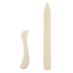 2PCS/Set White Bone Folder Paper Creaser Tool Scoring Folding Creasing Edges - Picture 1 of 7
