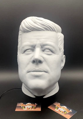 Soporte para auriculares busto John F Kennedy - decoración del presidente de Estados Unidos - regalo busto pintable Foto 1 de 4