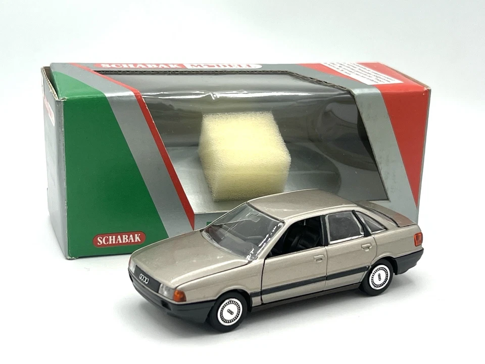 Schabak 1/43 - 1035 - Audi 90 Quattro Gris Dorée - En Boîte - Photo 1/4