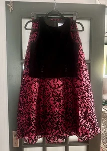 Vintage STORYBOOK ERBSTÜCKE Mädchen beflockt Samt Maxikleid/Rock Set 2-teilig Gr. 16 - Bild 1 von 13