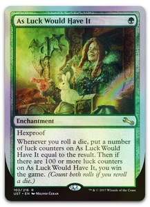 As Luck Would Have It #102 (Foil) (NM) Unstable UST Magic MTG - Picture 1 of 2
