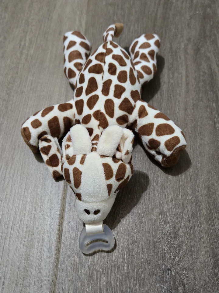 "Soporte para chupete AVENT jirafa peluche clip Lovey acurrucarse 8""" Foto 1 de 4