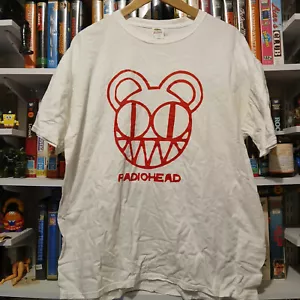 Vintage Y2K 2000s Radiohead T shirt Size XL Fruit Of the Loom Band Tee - Picture 1 of 3