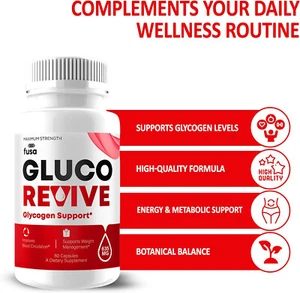 Gluco Revive Advanced Glycogen Support Health & Wellness Multivitamin 60 Capsule - Picture 1 of 7