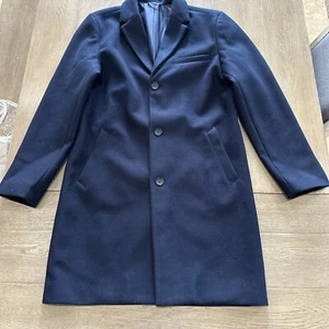 OLD NAVY Men's Large Tall In The Navy Relaxed wool Topcoat Coat nwt - Picture 1 of 3