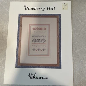 JUST NAN cross stitch pattern only BLUEBERRY HILL sampler #JN023 - Picture 1 of 3