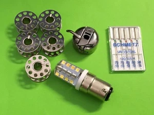 Nähmaschinen Zubehör, Spulenkapsel, Spulen, Nadel-LED Lampe , Singer, Pfaff, AEG - Bild 1 von 7