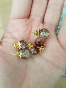 18mm Elegante Galaxy Marrón y Transparente Gema Vestido Abrigo Botón Coser Joya Estrás - Imagen 1 de 1