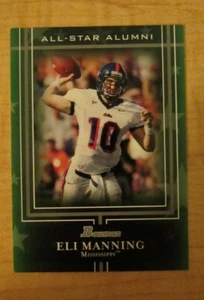 Bowman All-Star 2009 ex alumnos plata 34/50 Eli Manning #AA2 Ole Miss Rebels - Imagen 1 de 2