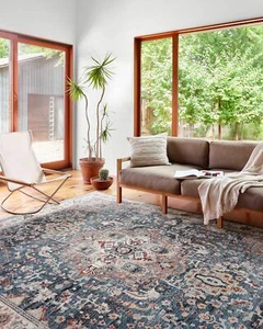 Loloi II Samra Collection SAM-04 Slate/Multi 2'-3" x 3'-10" Accent Rug - Picture 1 of 5