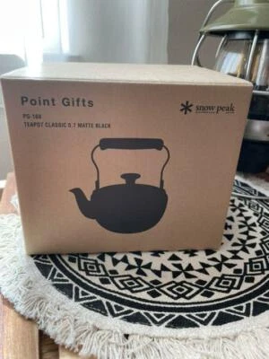 Tetera Snow Peak negra clásica 0,7 mate novedad camping utensilios de cocina hervidor Foto 1 de 3