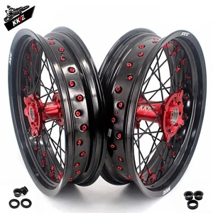 KKE 17'' Supermoto Wheels for Honda CRF250R 450R CRF250RX 450RX 450X/L/RL -2024 - Picture 1 of 12