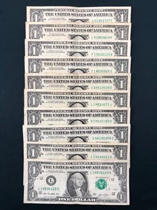 1953 $1 (ONE DOLLAR) YOUR CHOICE (1) BIRTHDAY - ANNIV NOTE - SEE DESCRIPTION - Picture 1 of 5