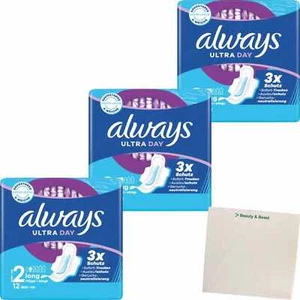 Always Ultra Day Slipeinlagen 2-Long 3x Schutz 3 Packungen 36 Stück usy Block - Bild 1 von 2