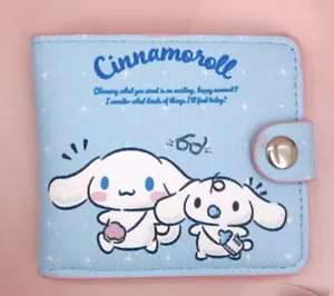Sanrio Hello Kitty Blue CINNAMOROLL BI-FOLD WALLET Card Case Coin PURSE NEW!! - Picture 1 of 3