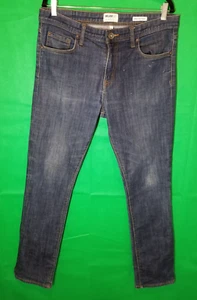 William Rast Men 34X 32 Dean Slim Straight Denim Jeans Casual Distressed - Picture 1 of 10