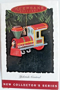 Hallmark Keepsake Ornament 1994 Yuletide Central pressed tin train - Picture 1 of 1