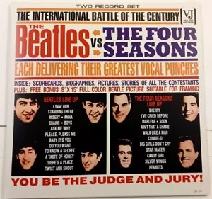 Beatles vs Four Seasons VJ Album Fantasy Cover Mono DX 30 Not Gatefold Vee Jay - Picture 1 of 3