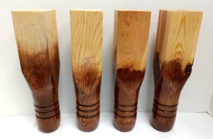 4 New Replacement Wood Furniture Legs 11.5" Sofa Chair Coffee Table Handcrafted - Picture 1 of 6