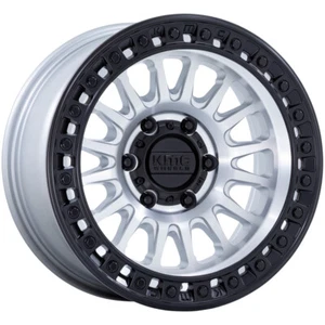 (1) 20x9 +0 KMC KM552 IMS 5x5.0 Machined W/ Matte Black Lip Wheel - Picture 1 of 3