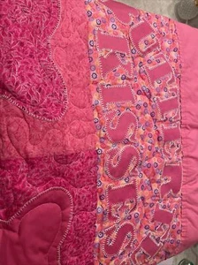 Tommy Hilfiger twin size Quilt pink “Butterfly Kisses” - Picture 1 of 4