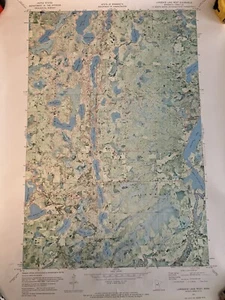 USGS Itasca County MN Topographical Geological Survey Quadrangle Map Lakes Lake - Picture 1 of 8