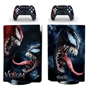 PS5 Standard Disc Console Skin Stickers Decals Cover Marvel Venom 2 Horror - Picture 1 of 2