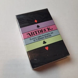 Vtg 1985 Aristoplay Artdeck Deck Of Cards Sealed Harlin Quist 80s KLY - Picture 1 of 3