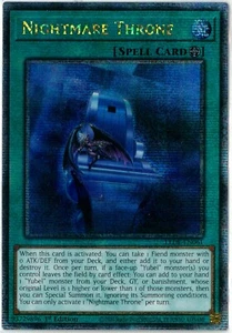 YuGiOh Nightmare Throne Quarter Century Secret Rare 1st LEDE-EN061 English - Picture 1 of 1