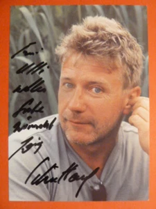 -ö- Jörg Schüttauf, tarjeta de autógrafo (con dedicatoria) - Imagen 1 de 1