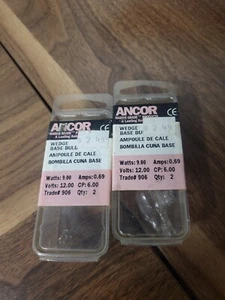 4 ANCOR 520906 Electrical Light Bulb Wedge Base&12-Volt&9-Watts K - Picture 1 of 4