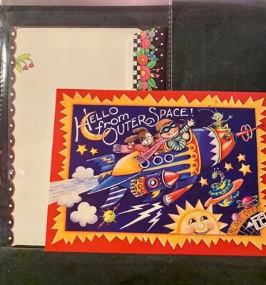 Miss You Card! Hello From Outer Space! We Need More Close Encounters! Friendship - Image 1 of 3