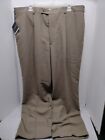 Slates By Dockers Stain Defender Taupe Dress Cuffed Pant Slacks Pleat Front 40S