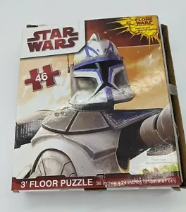 STAR WARS THE CLONE WARS 3’ PUZZLE DA PAVIMENTO GRANDE 46 PEZZI Usato - Foto 1 di 3