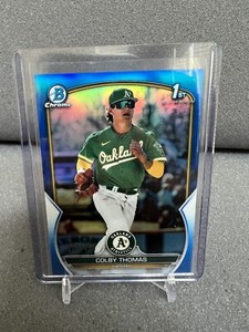 2023 Bowman Chrome - 1st - Colby Thomas 🔥#/150🔥- Oakland Athletics