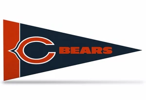 Chicago Bears NFL Mini Pennant  9"x4", New, Felt, Made in USA ,Banner Flag - Picture 1 of 5