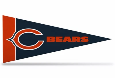 Mini Banderín Chicago Bears NFL 9"x4", Nuevo, Fieltro, Hecho en EE. UU., Bandera Bandera Foto 1 de 4