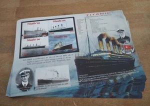 2012 Niuafo'ou Insel; 50 Klb. Titanic ungezähnt, MiNr. 469/73, **/MNH, ME 1100,- - Imagen 1 de 2
