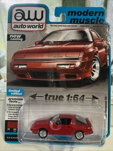 Dodge Conquest TSi Chase 1986 Auto World Ultra Red Chase Premium 1:64 - Imagen 1 de 3