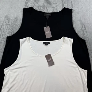 J. Jill Wearever Collection Top Tank ärmellos schwarz creme Stretch Damen Large - Bild 1 von 15