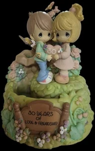 Precious Moments 30 Years Of Love & Friendship Musical Water Fountain (S1801) - Picture 1 of 6