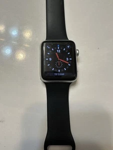 Apple Watch Series 3 Silver 42 Mm Case Cellular With Extras - Zdjęcie 1 z 9