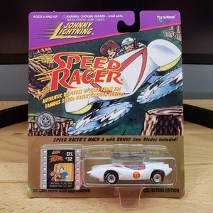 Johnny Lightning Speed Racer Mach 5 Includes Auto Jacks Diecast 1:64 - Picture 1 of 10