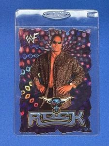 2- THE ROCK Sticker 1999 WWF Vintage Prism Vending Machine Holo WWE Pop Attitude - Picture 1 of 3