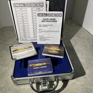 DEAL OR NO DEAL Card Game in Aluminum Briefcase - Cards Are Brand New Sealed-296 - Picture 1 of 11