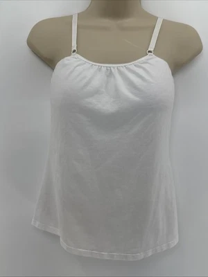 Camisola blanca envolvente suave con sujetador incorporado 34D Foto 1 de 4